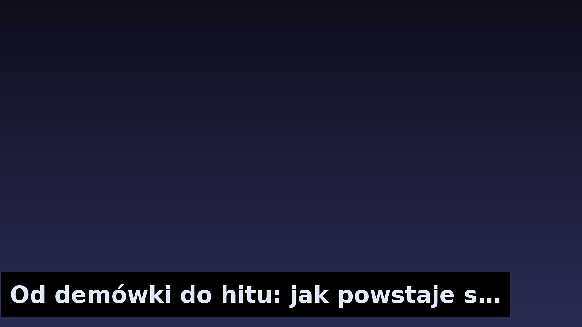 Od demówki do hitu: jak powstaje singiel Smolastego